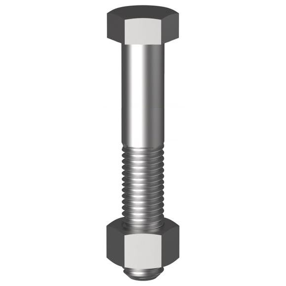 HEX BOLT & NUT - BSW GR2  ZNC 1/4 X 1-1/2