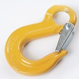 7/8MM EYE SLING HOOK W/SAFETY CATCH GR80