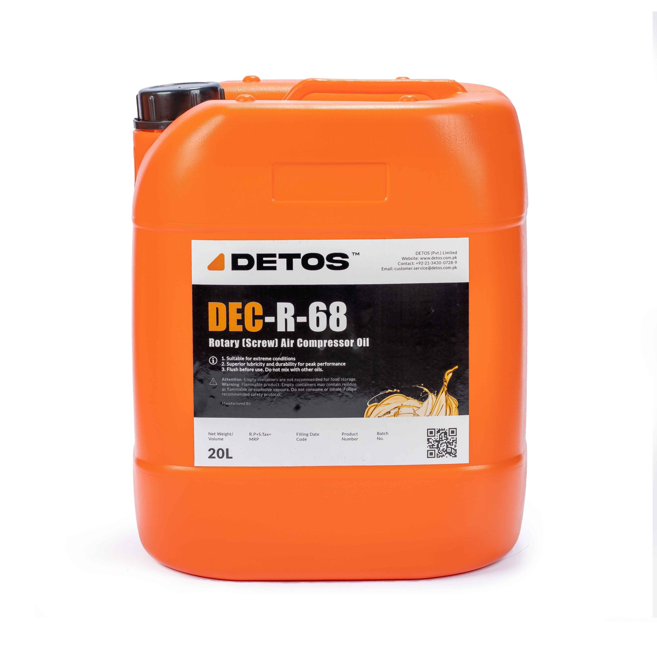 ORTECH COMPRESSOR OIL 68 20 LITRE