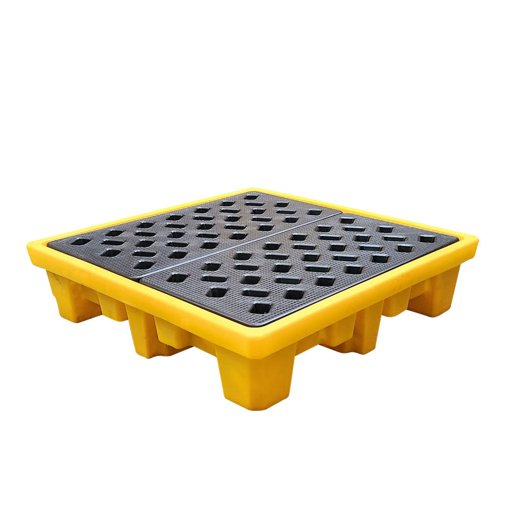 4 DRUM BUNDED SPILL PALLET