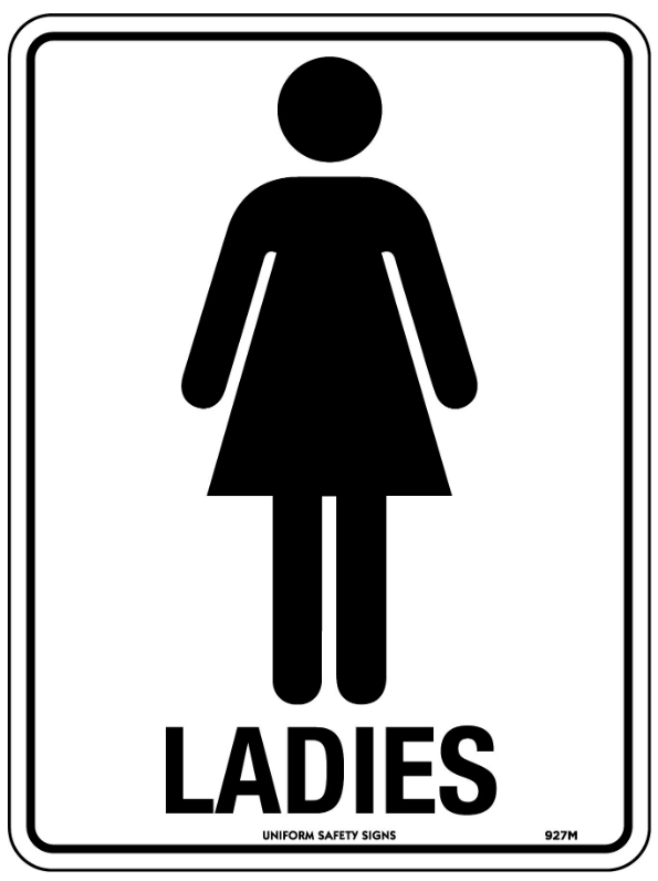 LADIES - SELF ADHESIVE - 240 X 180MM