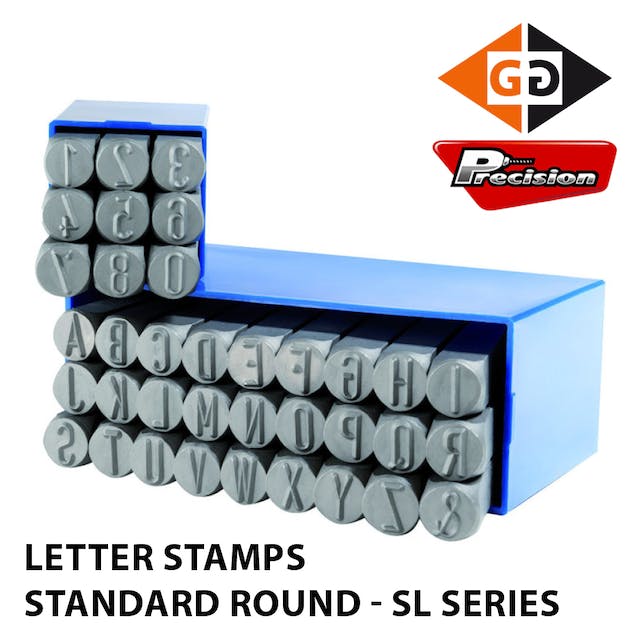 PRECISION SL15 LETTER STAMP SET 15MM 27PC