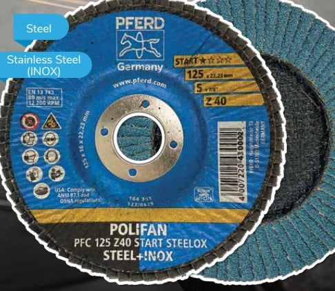 FLAP DISC PFERD START PFC 125 Z  80 PSF