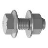 PURLIN FLANGE BOLT & NUT KIT 4.6 ZNC - M12 X 30