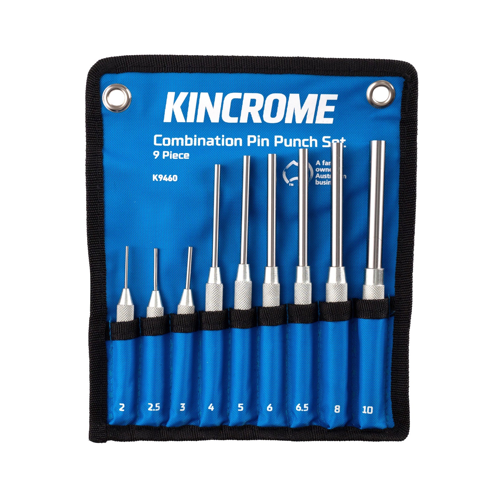 KINCROME K9460 9PC COMBO PIN PUNCH SET