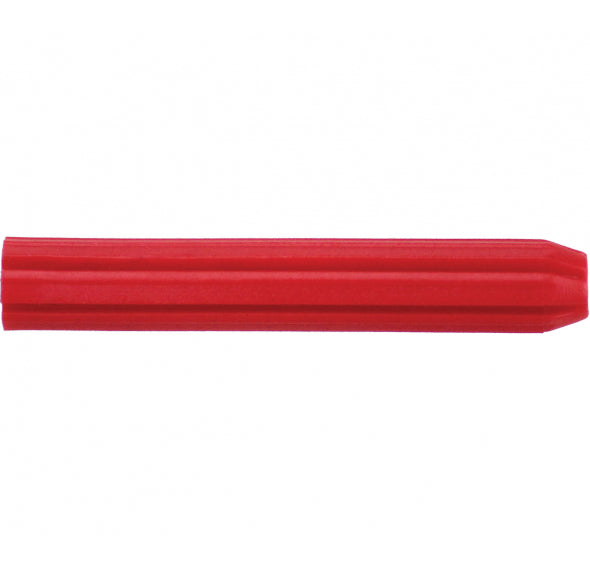 RED PVC MASONRY PLUG 38MM