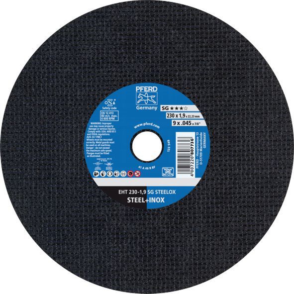 INOX METAL CUT OFF DISC 230MM X 1.9