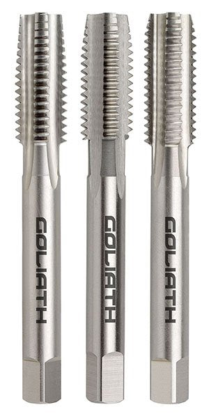 1/2" X 12 BSW HSS TAP SET - GOLIATH