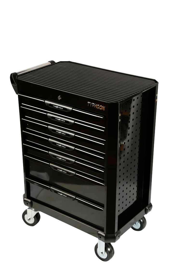 TYPHOON 70833 7 DRAW TOOL TROLLEY - BLACK - ' NEW '