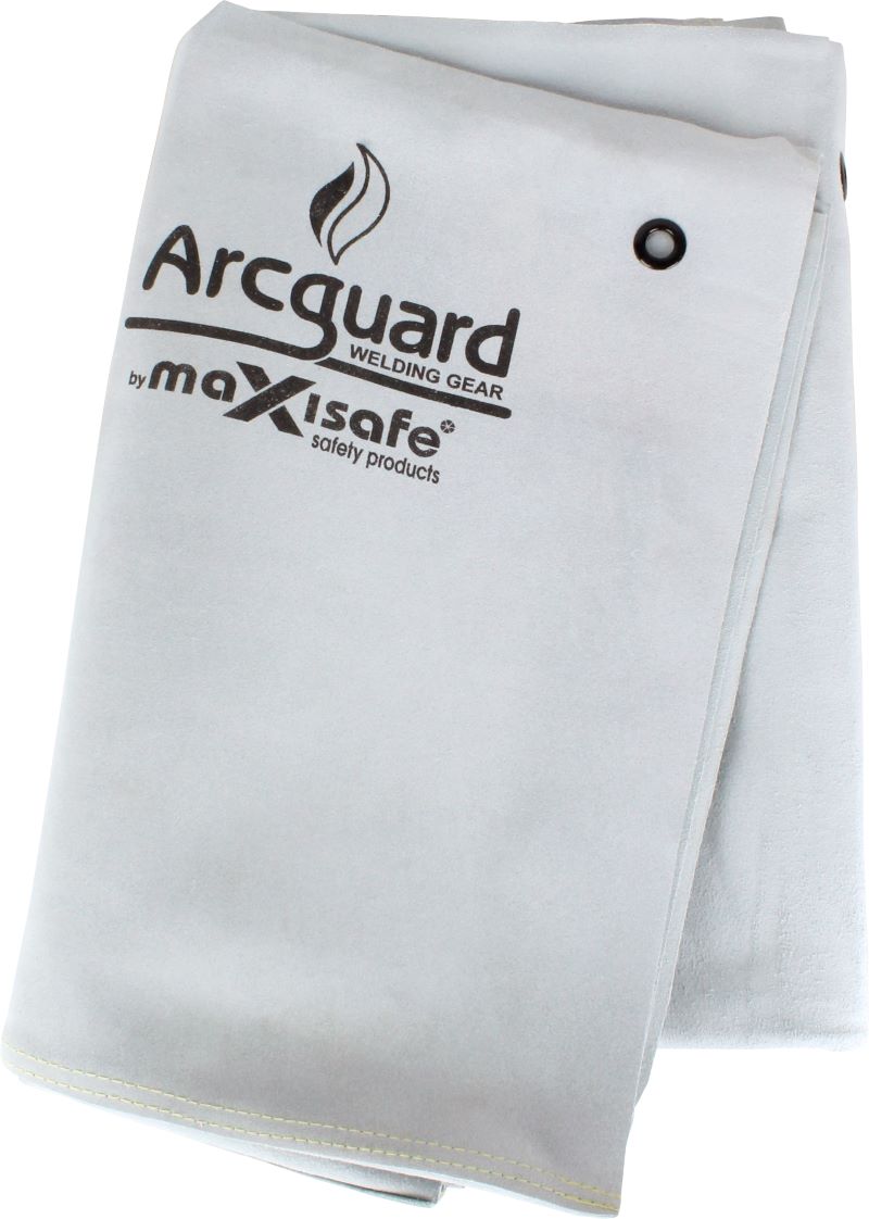 ARC GUARD LEATHER WELDING BLANKET WITH EYELETS 1.8 X 1.8M