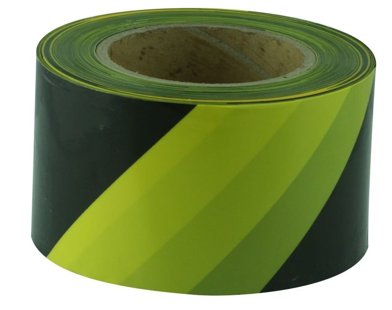 YELLOW & BLACK BARRICADE TAPE