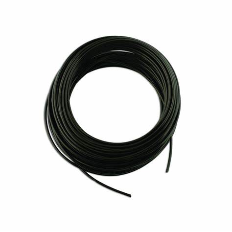 NYLON TUBE SEMI-RIGID 1/2IN BLACK 2500PSI PER MT