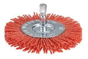 NYLONGRIT WHEEL BRUSH WITH SHANK-100MM