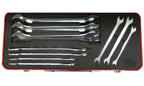 SPANNER SET 8PC SAE SUPER THIN OPEN END