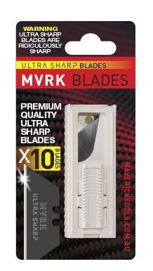 MVRK ULTRA SHARP TRAPEZOIDAL BLADES 10 PACK SAFETY DISPENSER