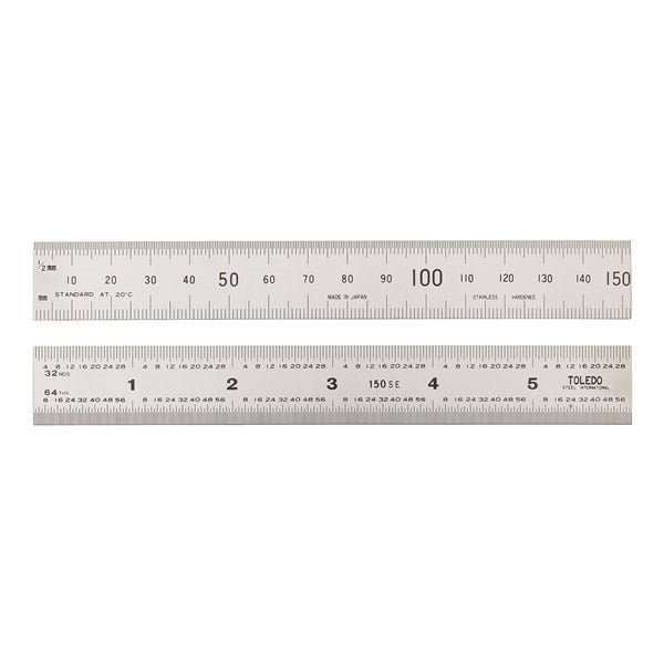 S/S RULE DOUBLE SIDED MET & IMP- 150MM