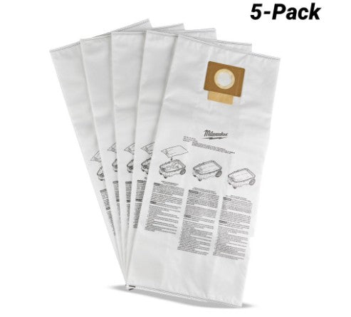 MILWAUKEE 49901969 5-PACK FLEECE DUST BAGS M18ONEF2POVC34M0
