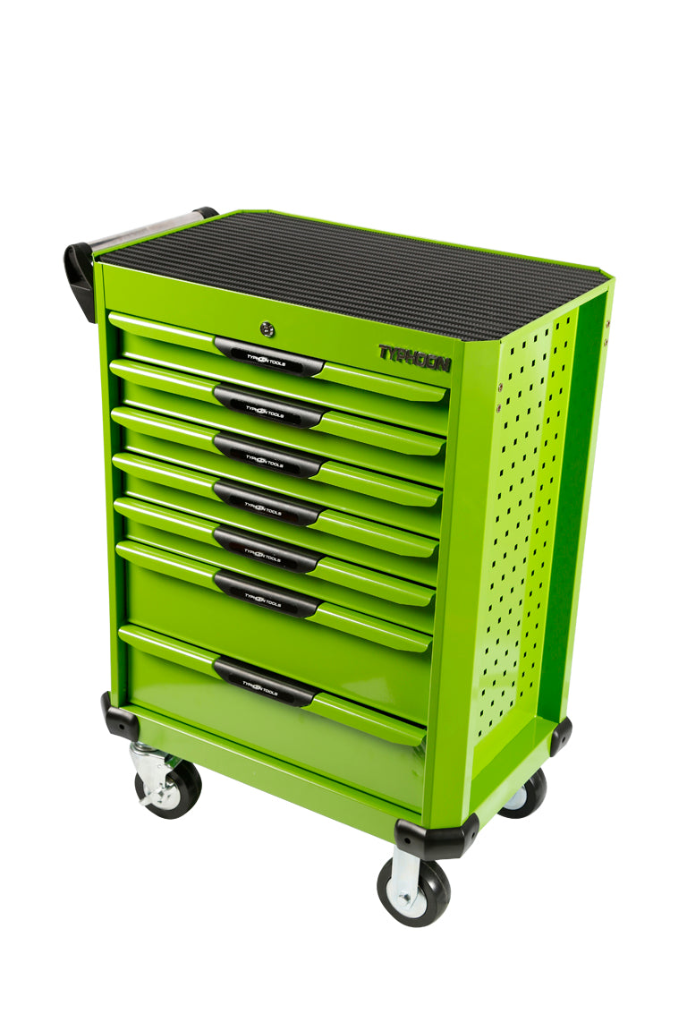 TYPHOON 70834 7 DRAW TOOL TROLLEY - GREEN - ' NEW '