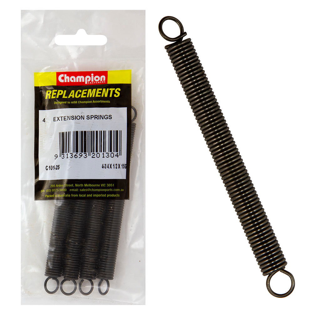 3-1/8 X 11/32 EXTENSION SPRING