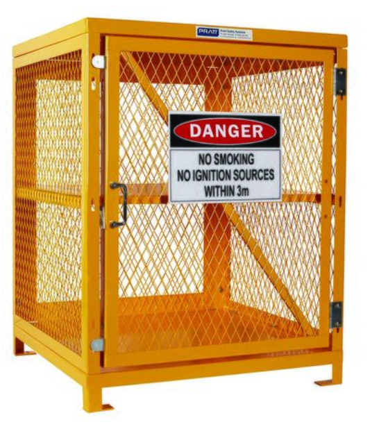 AEROSOL STORAGE CAGE. 2 STORAGE LEVELS UP TO 200 CANS