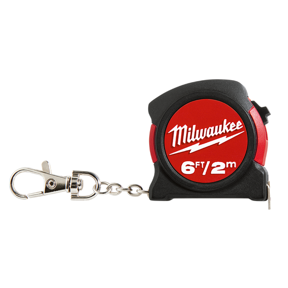 MILWAUKEE KEY CHAIN TAPE MEASURE 2M / 6 FT