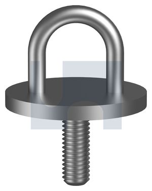 304 EYE PAD RND BOLT: 6 X 40