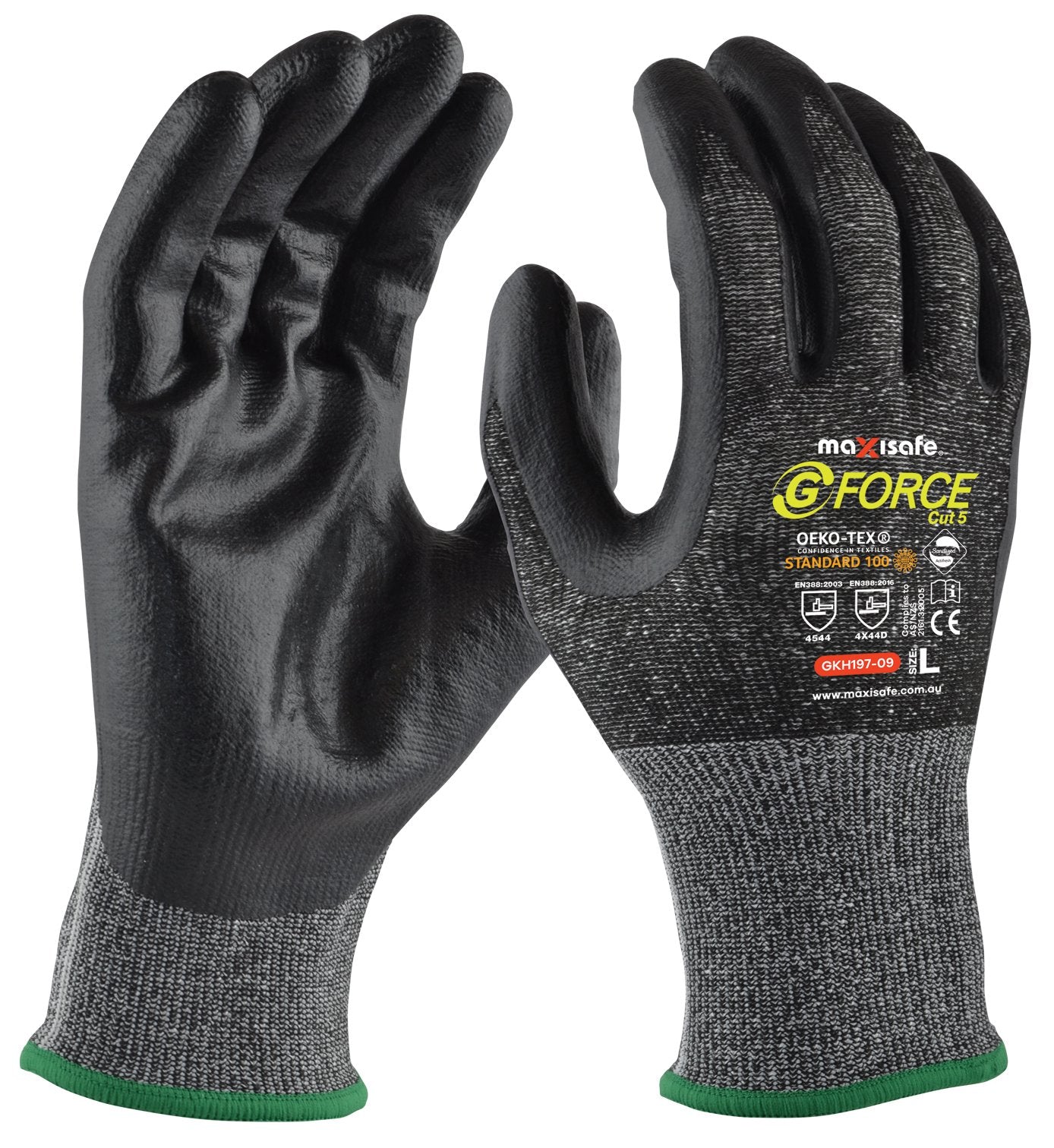 G-FORCE CUT 5 NITRILE COATED GLOVES - SMALL