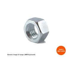 UNF HEX NUT ZNC - 10-32 (3/16)