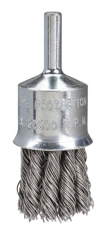 25MM STAINLESS END BRUSH TWIST KNOT