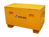 SITE BOX WITH INSET HANDLES 1220 X 615 X 700MM YELLOW WITH SHELF