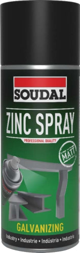 SOUDAL ZINC SPRAY MATT  400ml GREY