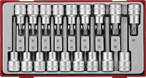 TENG 18PC 1/2" DRIVE TORX BITS SET