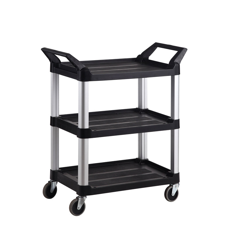 HI-5 3 SHELF BLACK UTILITY CART