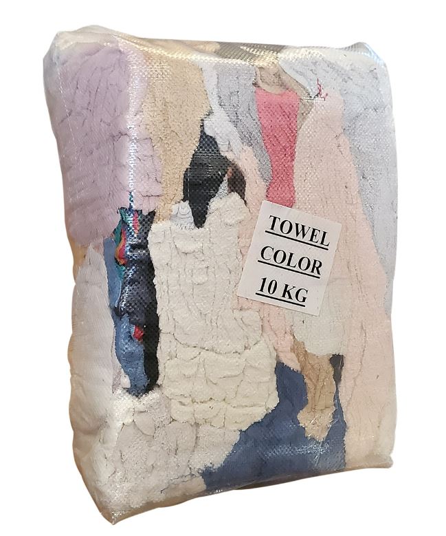 COLOURED TOWEL RAGS 10KG