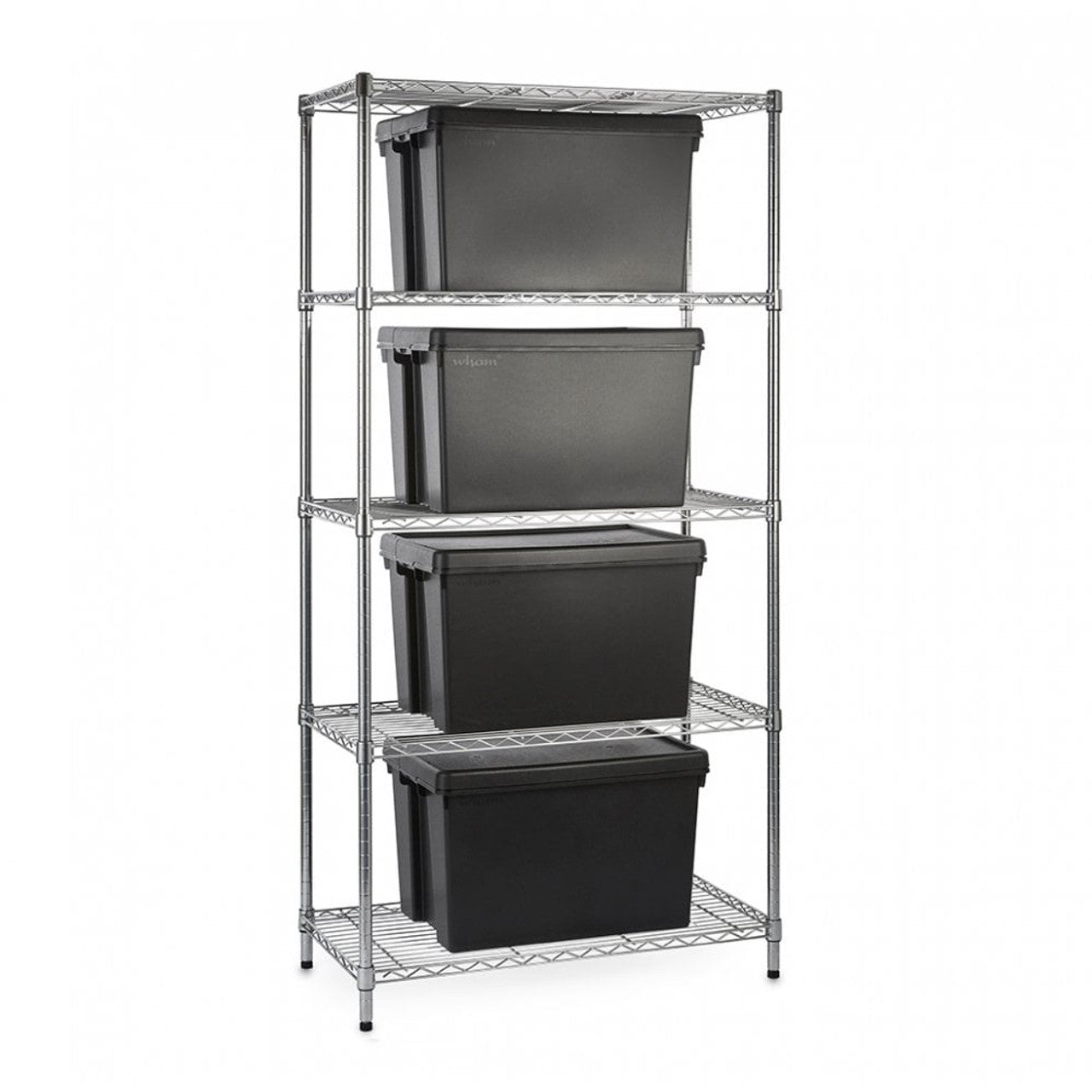 CUSTOMER SHELVING UNIT INC 30 STORAGE BOXES