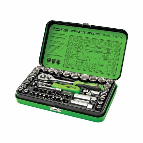 KINCROME  STP2049 SOCKET SET 49 PIECE 3/8" DRIVE - METRIC & IMPERIAL