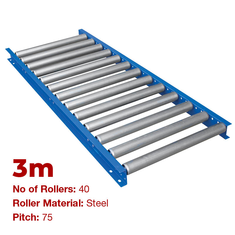 600MM WIDE GRAVITY CONVEYOR 3M LONG