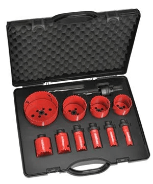 SABER 16-92MM 12 PCE QUICK CHANGE HOLE SAW KIT