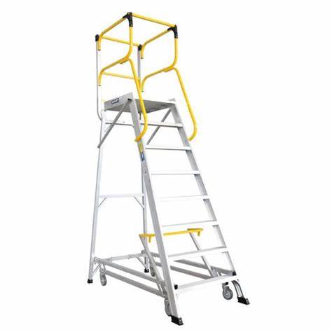 BAILEY 2761MM 200KG ACCESS 10 ALUMINIUM LADDERWELD PLATFORM LADDER