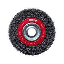 JOSCO  150MM X 25MM MULTI - BORE CRIMPED WHEEL BRUSH