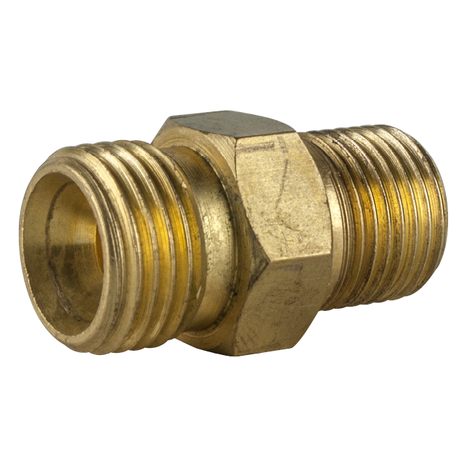 ADAPTOR STAINLESS STEEL 1/4 NPT MALE - 1/4 NPT MALE