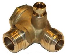 3/8 TUBE X 3/8 MALE 90 DEG NON RETURN VALVE