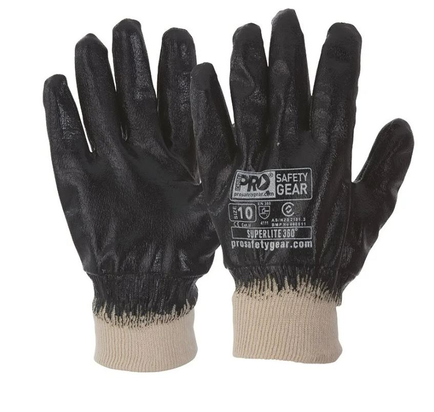 SUPERLIE BLUE FULL DIP NITRILE GLOVE