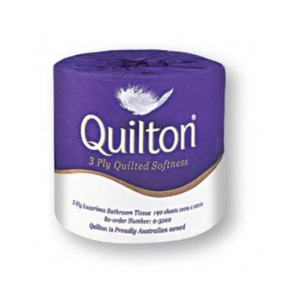 QUILTON TOILET PAPER 3 PLY 190 SHEET 48 ROLLS