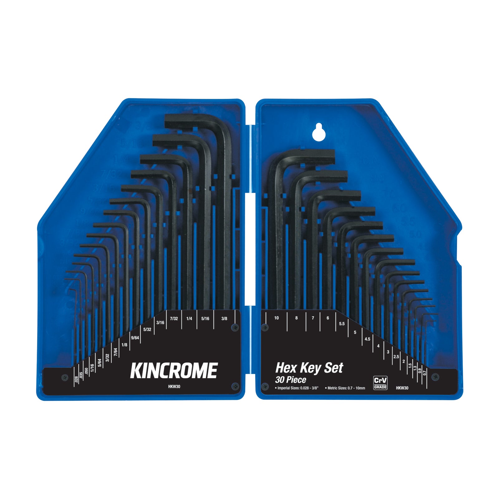 KINCROME  HKW30 HEX KEY WRENCH SET 30PCE