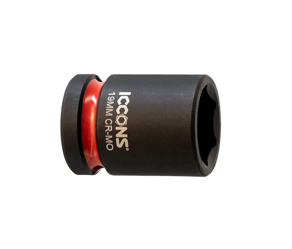 BI-822 - STANDARD IMPACT SOCKET 1/2" DRIVE 19MM X 38MM