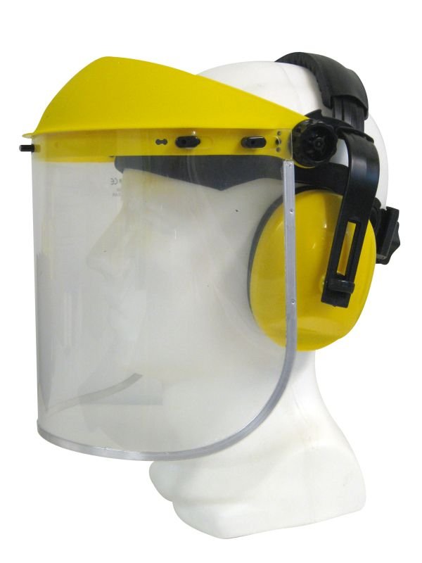 MAXISAFE CLEAR FACESHIELD AND EARMUFF ASSEMBLY