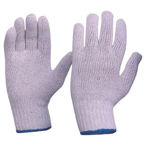 KNITTED POLYCOTTON LINER GLOVES MENS