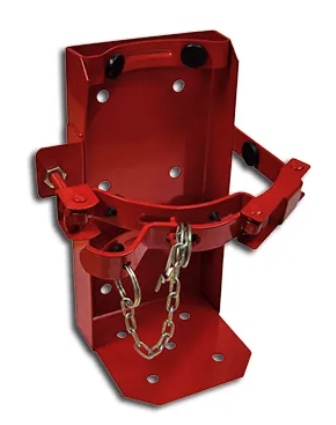 POWDER COATED RED VEHICLE BRACKET SUITS MOST 2.5KG-4.5KG DCP