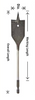 26MM X 150MM FLAT WOOD SPADE BIT 1/4 HEX